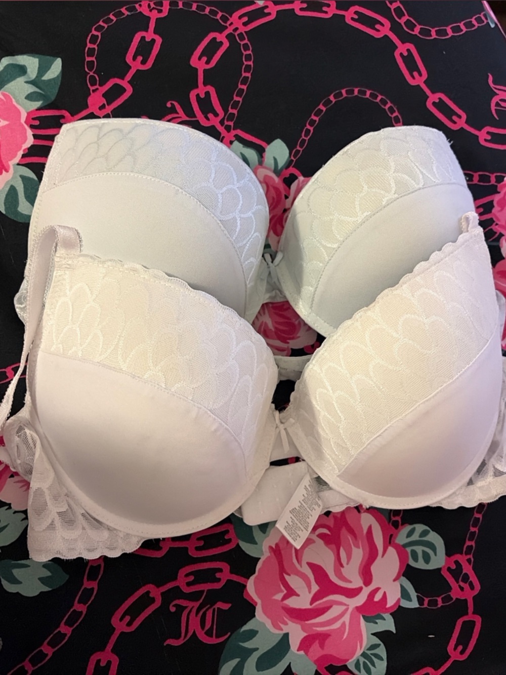 Othr White Lace Push-Up Bra Duo